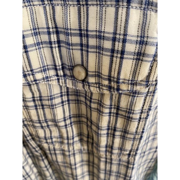 Lucky Brand Mens Xl Pearl Snap L/S Classic Fit Plaid Western Shirt $79 Nwt - Picture 9 of 10